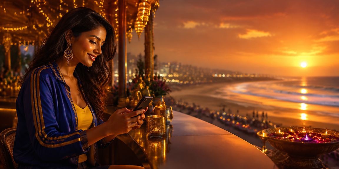 Players enthusiastically playing Teen Patti on mobile devices during Diwali festival in Chennai