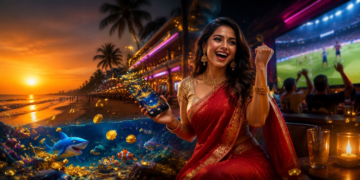 Goa beach scene symbolizing healthy relaxation and responsible gaming